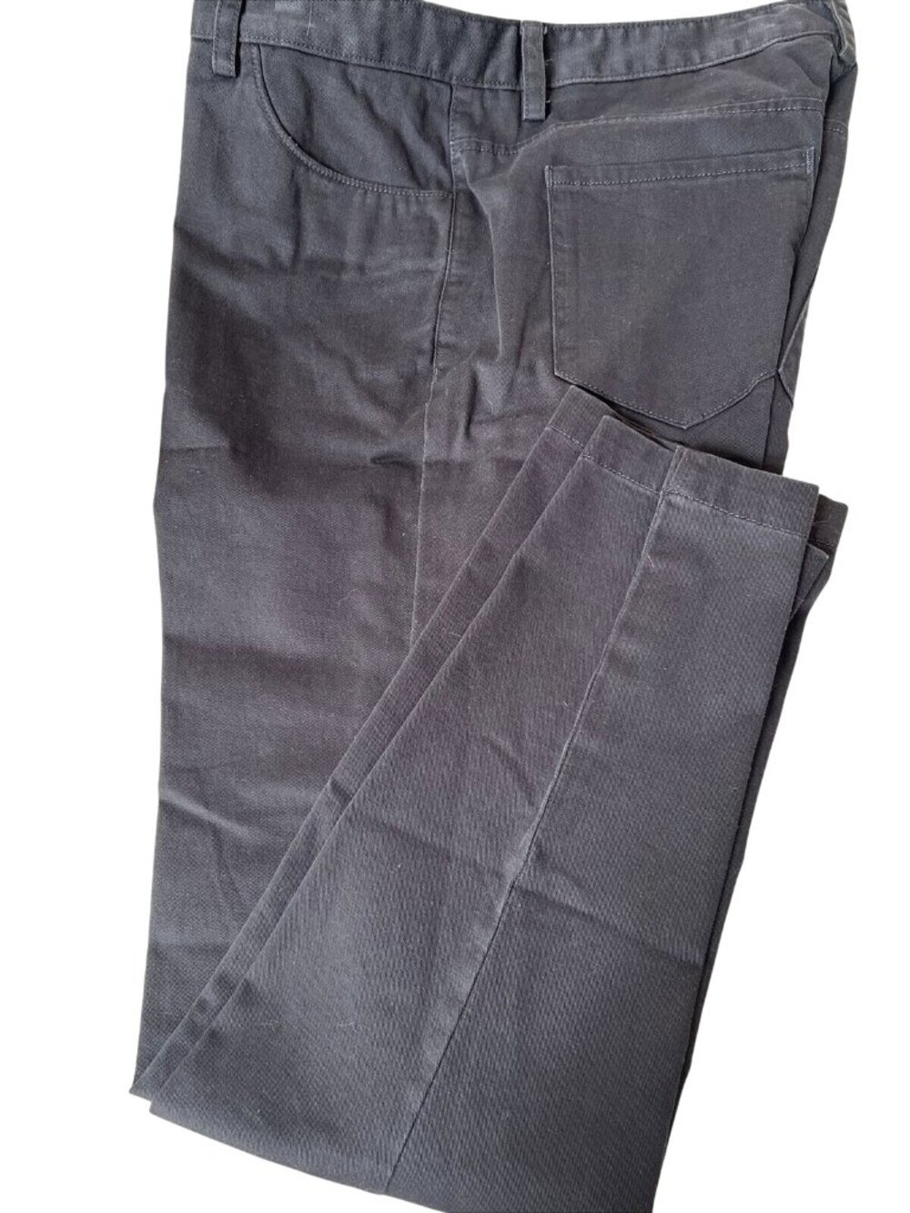 Calvin Klein Mens Straight-Leg Black Pants Cotton Blend 34x32